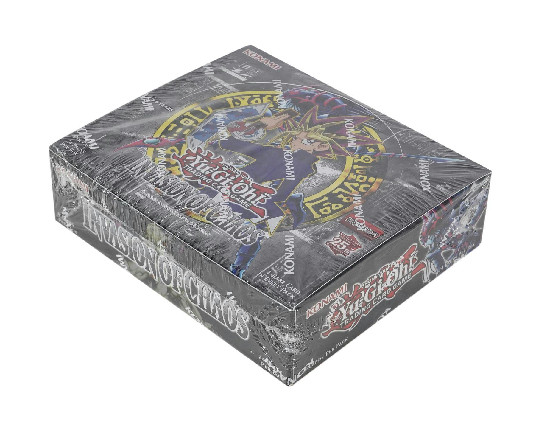 Yu-Gi-Oh 25th Anniversary: Invasion of Chaos Booster Box Columbia Hobby - Sports Card Boxes - Toploaders - Card Savers Yu-Gi-Oh 25th Anniversary: Invasion of Chaos Booster Box Columbia Hobby - Sports Card Boxes - Toploaders - Card Savers