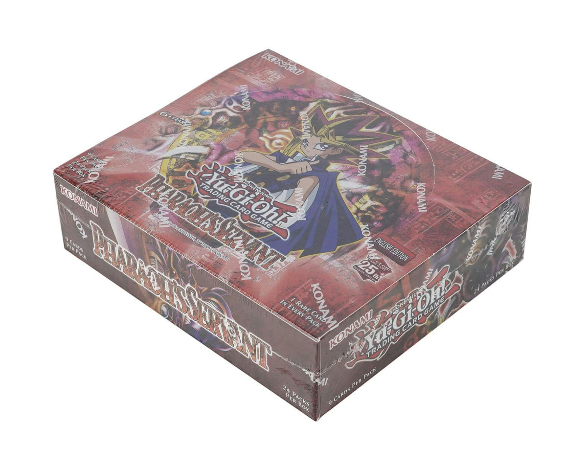 Yu-Gi-Oh 25th Anniversary: Pharaoh's Servant Booster Box Columbia Hobby - Sports Card Boxes - Toploaders - Card Savers Yu-Gi-Oh 25th Anniversary: Pharaoh's Servant Booster Box Columbia Hobby - Sports Card Boxes - Toploaders - Card Savers