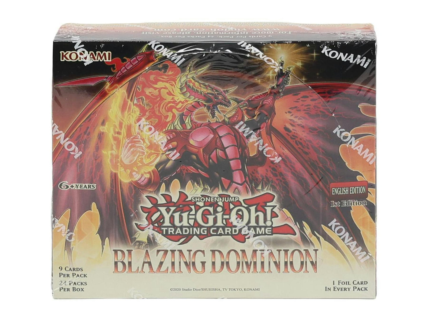 Yu - Gi - Oh! Blazing Dominion Booster Box | Columbia Sports Cards - Columbia Hobby - Sports Card Boxes - Toploaders - Card Savers
