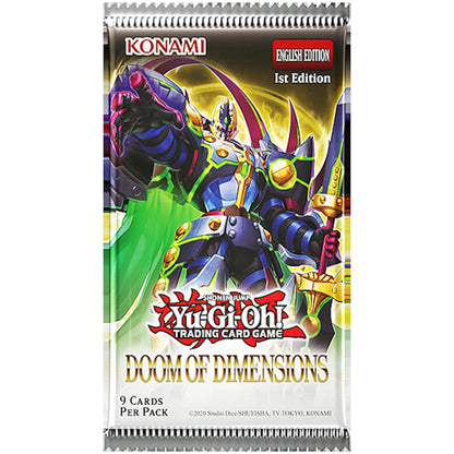 Yu - Gi - Oh Doom of Dimensions Booster Box | Columbia Sports Cards - Columbia Hobby - Sports Card Boxes - Toploaders - Card Savers