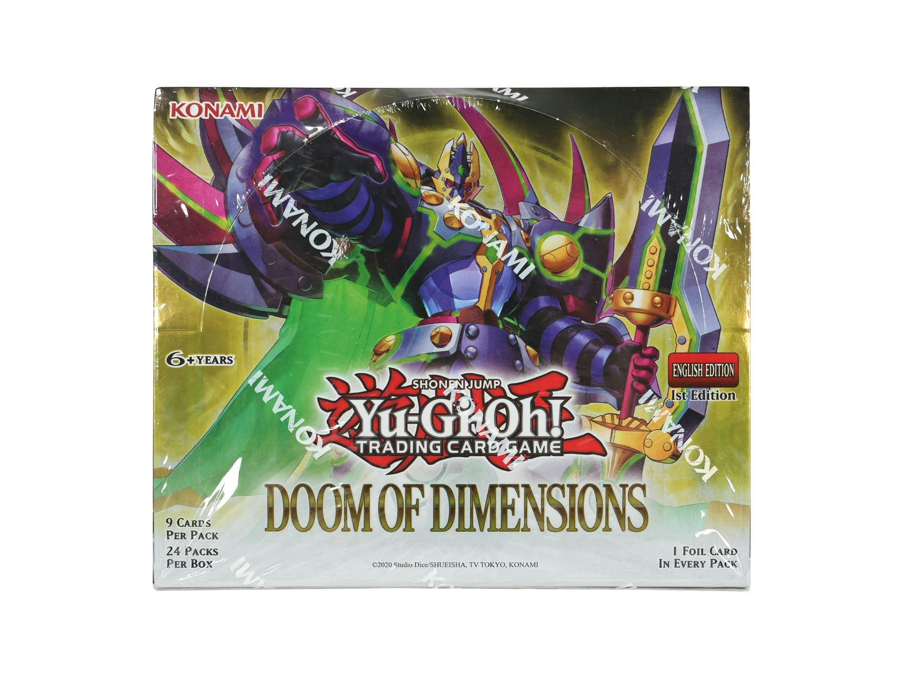 Yu - Gi - Oh Doom of Dimensions Booster Box | Columbia Sports Cards - Columbia Hobby - Sports Card Boxes - Toploaders - Card Savers
