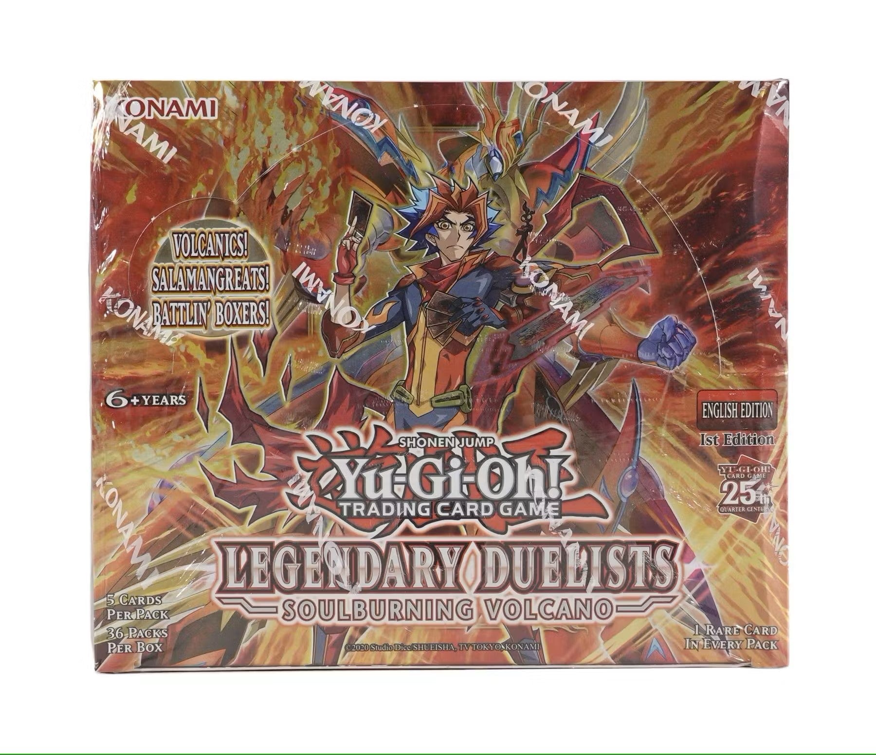 Yu - Gi - Oh Legendary Duelists: Soulburning Volcano Booster Box - Columbia Hobby - Sports Card Boxes - Toploaders - Card Savers