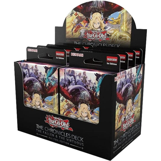 Yu - Gi - Oh! The Chronicles Deck: The Fallen & The Virtuous Display | Columbia Sports Cards - Columbia Hobby - Sports Card Boxes - Toploaders - Card Savers