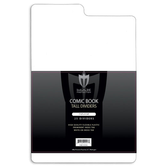 Tall Comic Dividers - 25ct Pack | Columbia Sports Cards & More.