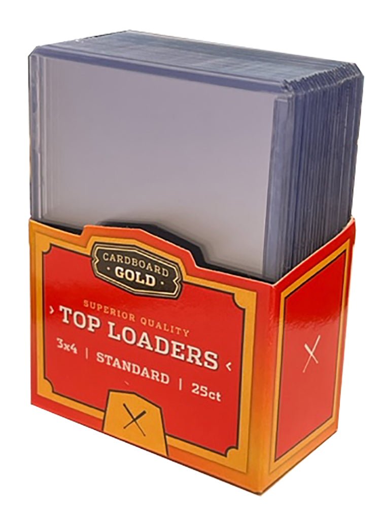 tobacco card top loaders 1000ct Case 35pt Cardboard Gold Trading Card Toploaders