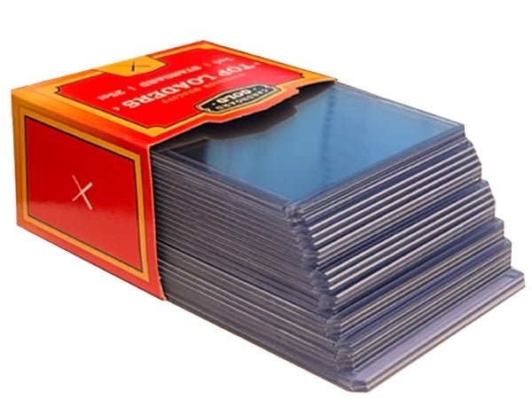 1000ct Cardboard Gold Toploaders sealed case

Cardboard Gold 3x4 trading card holders bulk pack

Crystal clear card toploaders for standard size cards