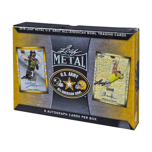 2018 Leaf Metal US Army All - American Bowl Football Box - Columbia Hobby - Sports Card Boxes - Toploaders - Card Savers