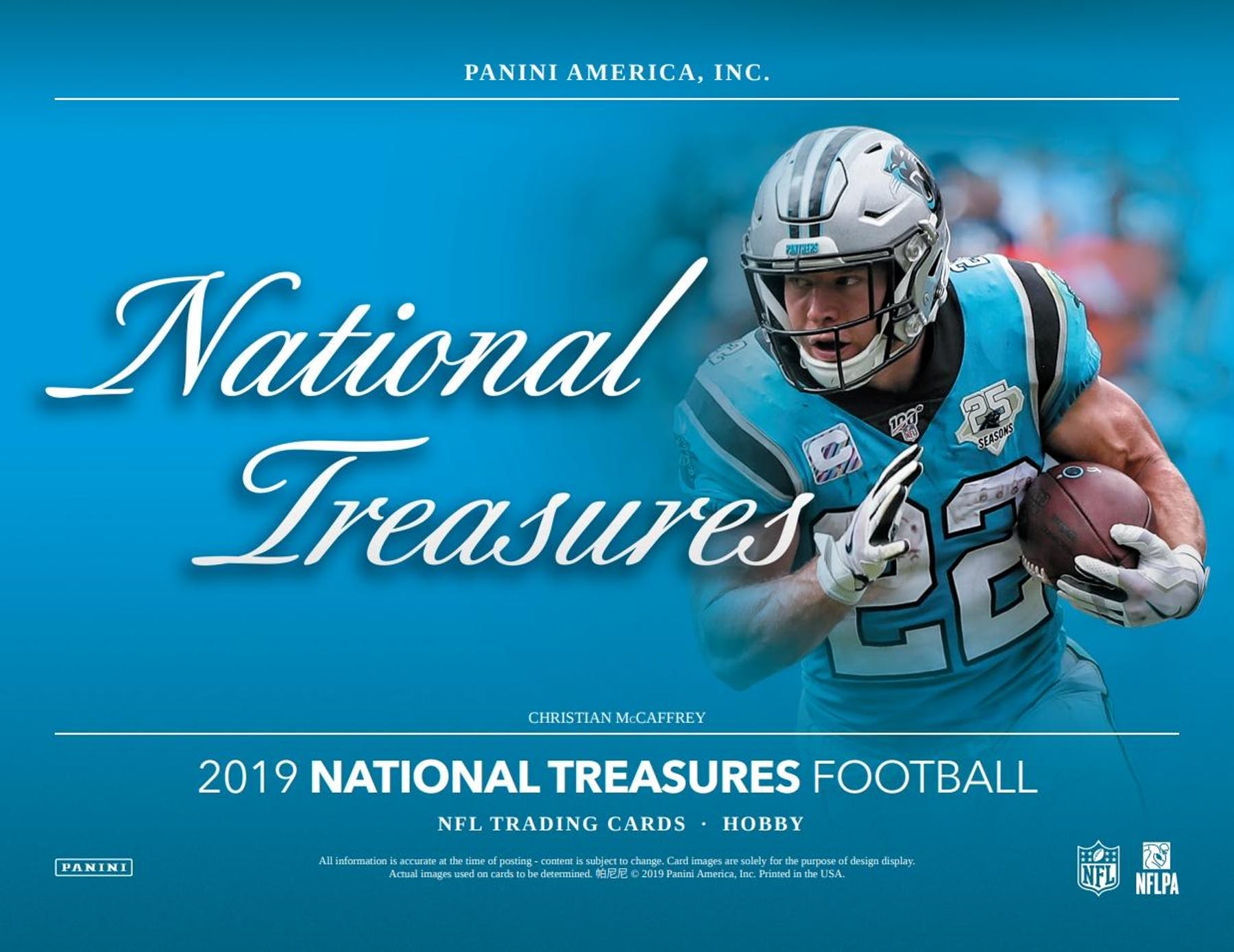 2019 Panini National Treasures Football Hobby Box - Columbia Hobby - Sports Card Boxes - Toploaders - Card Savers