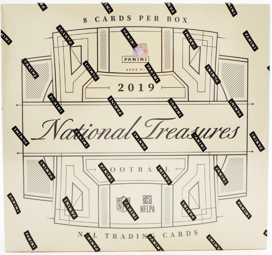 2019 Panini National Treasures Football Hobby Box - Columbia Hobby - Sports Card Boxes - Toploaders - Card Savers