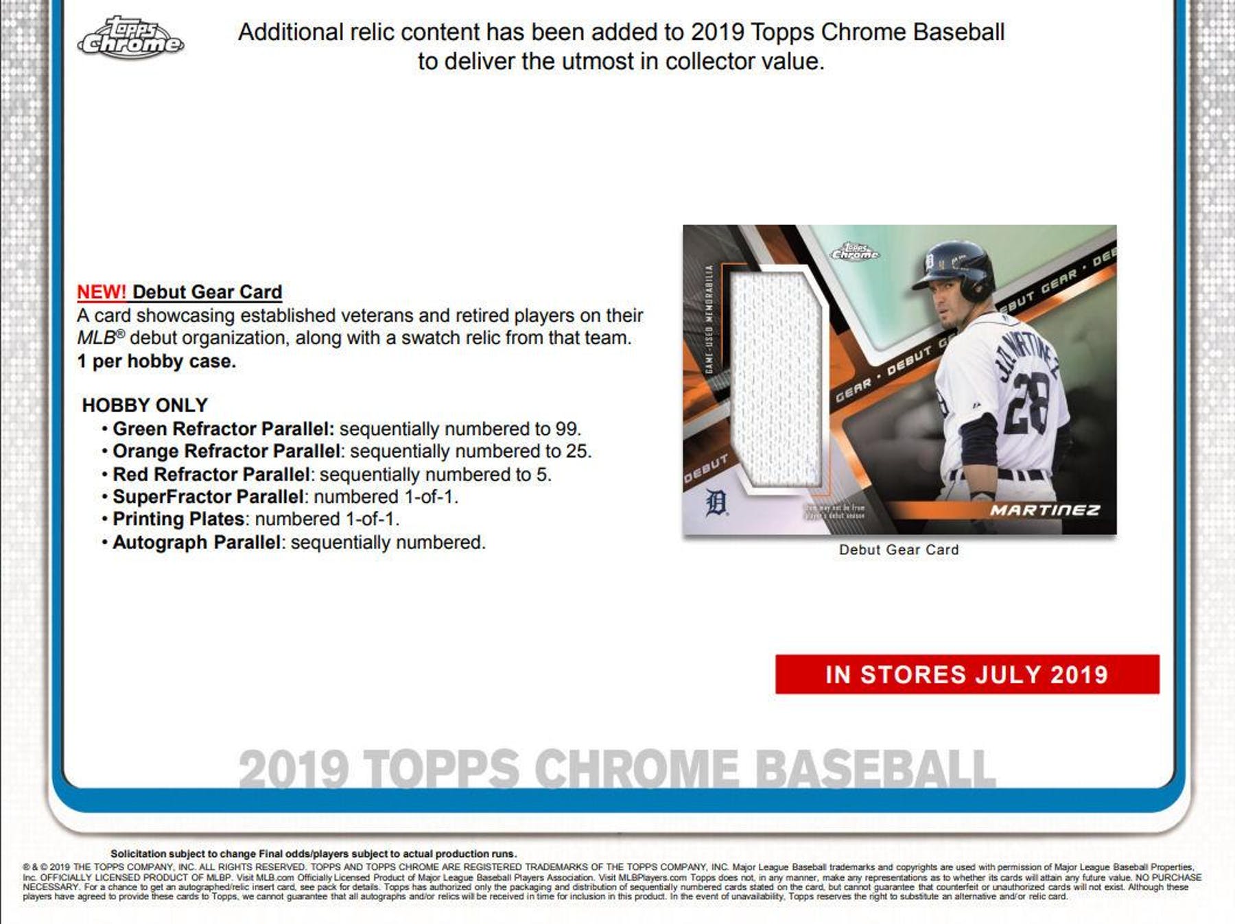 2019 Topps Chrome Baseball Jumbo Box - Columbia Hobby - Sports Card Boxes - Toploaders - Card Savers