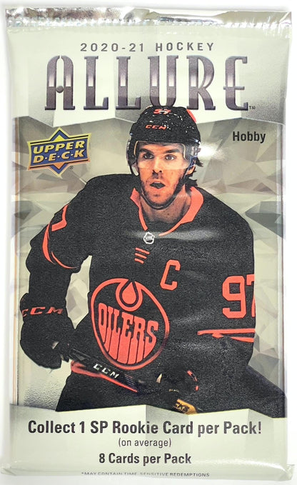 2020 - 21 Upper Deck Allure Hockey Hobby Box - Columbia Hobby - Sports Card Boxes - Toploaders - Card Savers