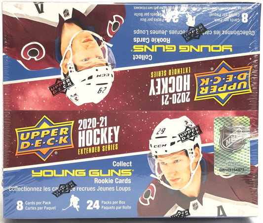 2020 - 21 Upper Deck Extended Series Hockey 24 - Pack Box - Columbia Hobby - Sports Card Boxes - Toploaders - Card Savers