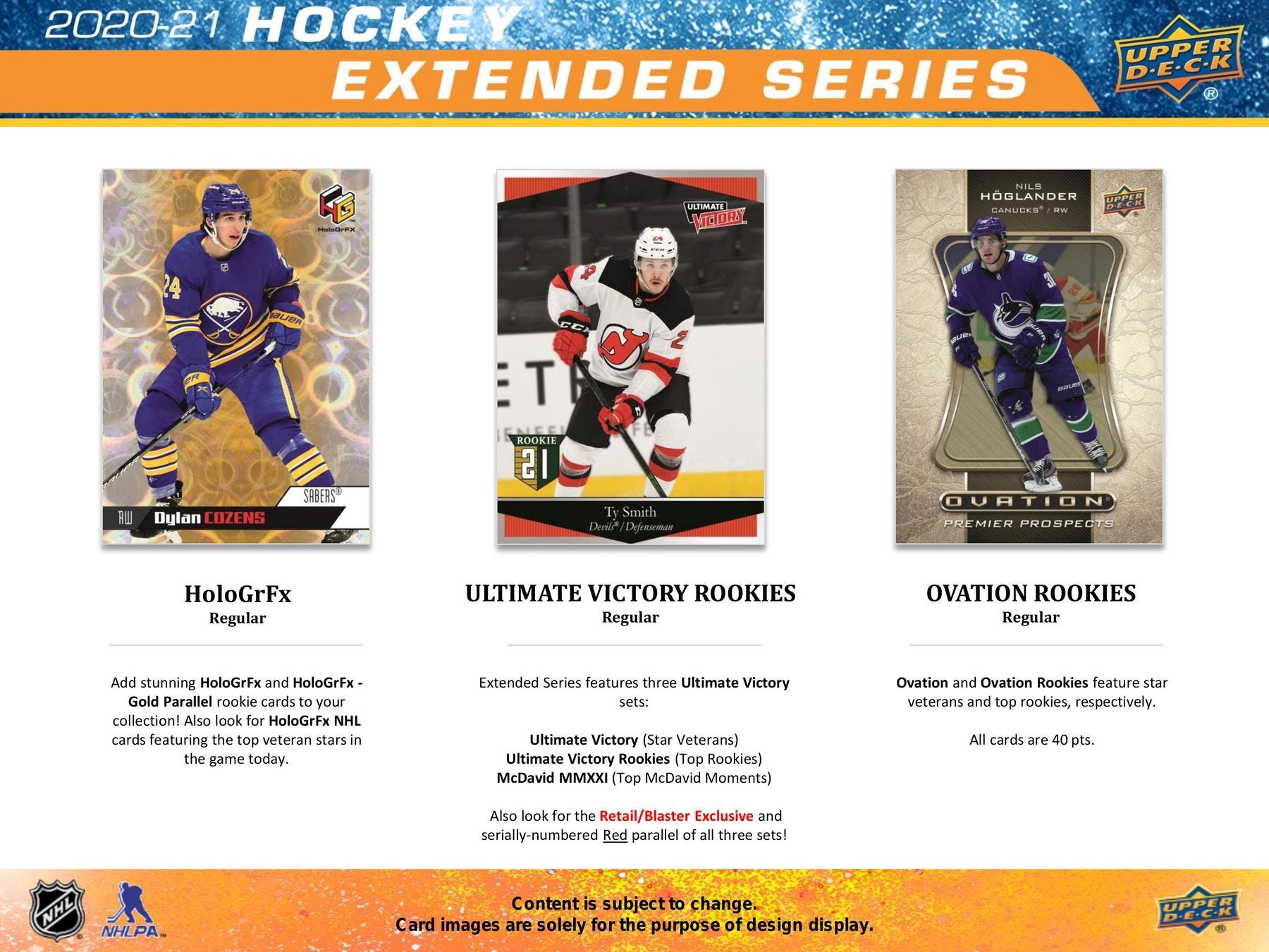 2020 - 21 Upper Deck Extended Series Hockey 24 - Pack Box - Columbia Hobby - Sports Card Boxes - Toploaders - Card Savers