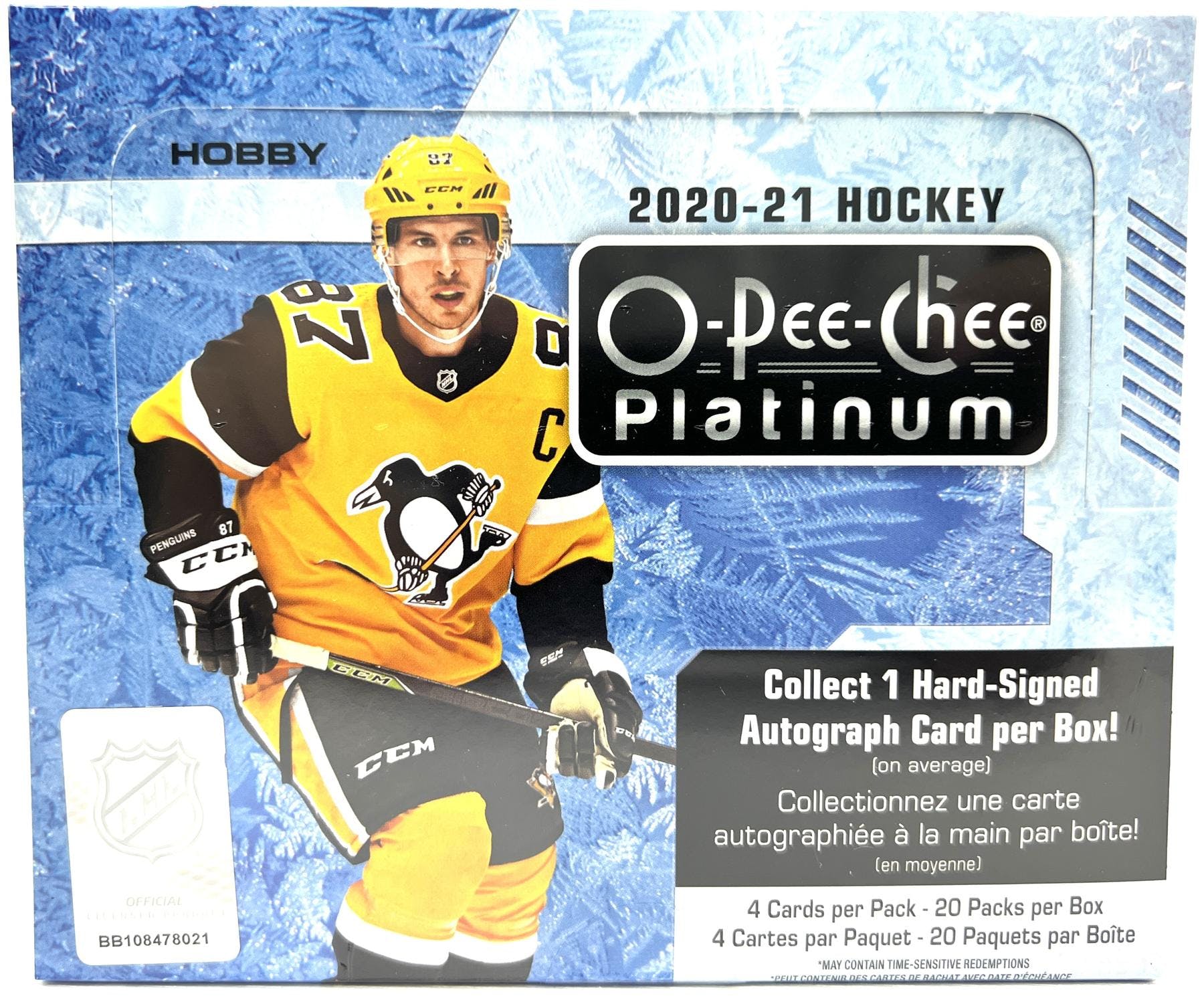 2020 - 21 Upper Deck O - Pee - Chee Platinum Hockey Hobby Box - Columbia Hobby - Sports Card Boxes - Toploaders - Card Savers