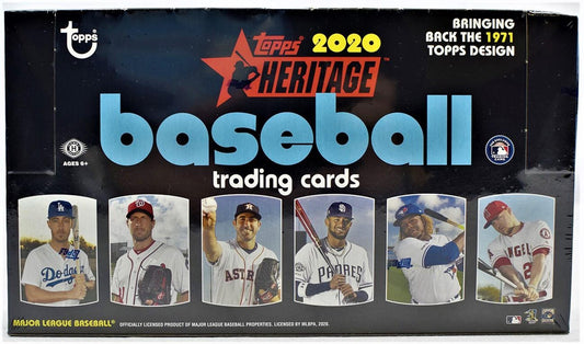2020 Topps Heritage Baseball Hobby Box - Columbia Hobby - Sports Card Boxes - Toploaders - Card Savers