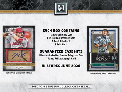 2020 Topps Museum Collection Baseball Hobby Box - Columbia Hobby - Sports Card Boxes - Toploaders - Card Savers