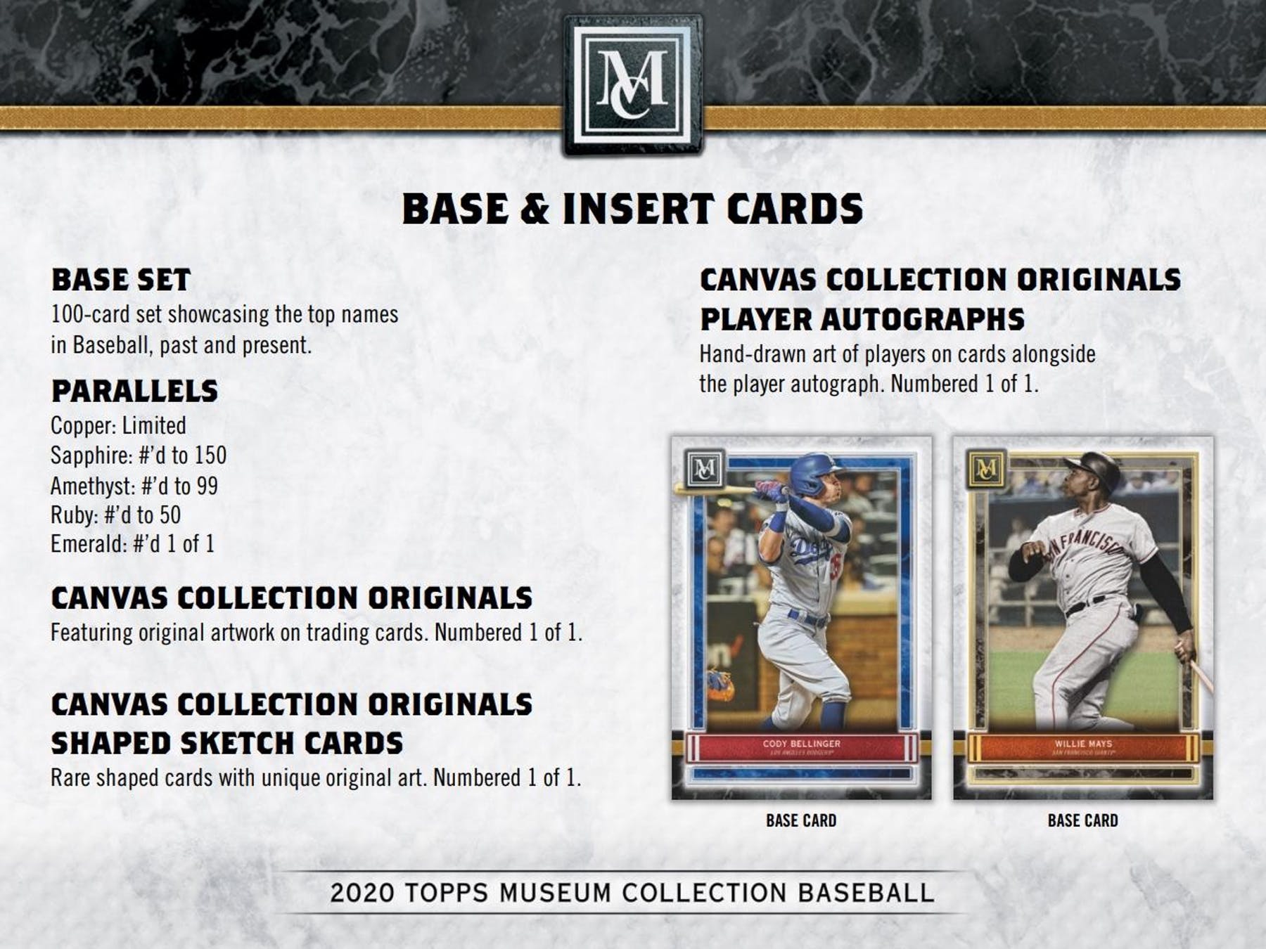 2020 Topps Museum Collection Baseball Hobby Box - Columbia Hobby - Sports Card Boxes - Toploaders - Card Savers