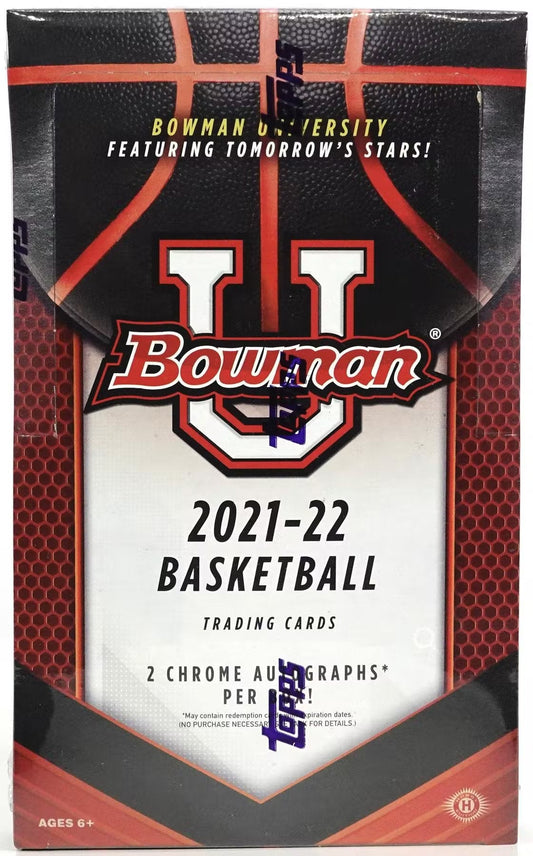 2021 - 22 Bowman University Basketball Hobby Box - Columbia Hobby - Sports Card Boxes - Toploaders - Card Savers
