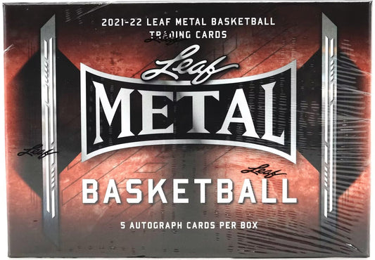 2021 - 22 Leaf Metal Basketball Hobby Box - Columbia Hobby - Sports Card Boxes - Toploaders - Card Savers