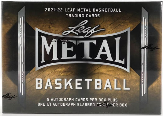 2021 - 22 Leaf Metal Basketball Jumbo Box - Columbia Hobby - Sports Card Boxes - Toploaders - Card Savers