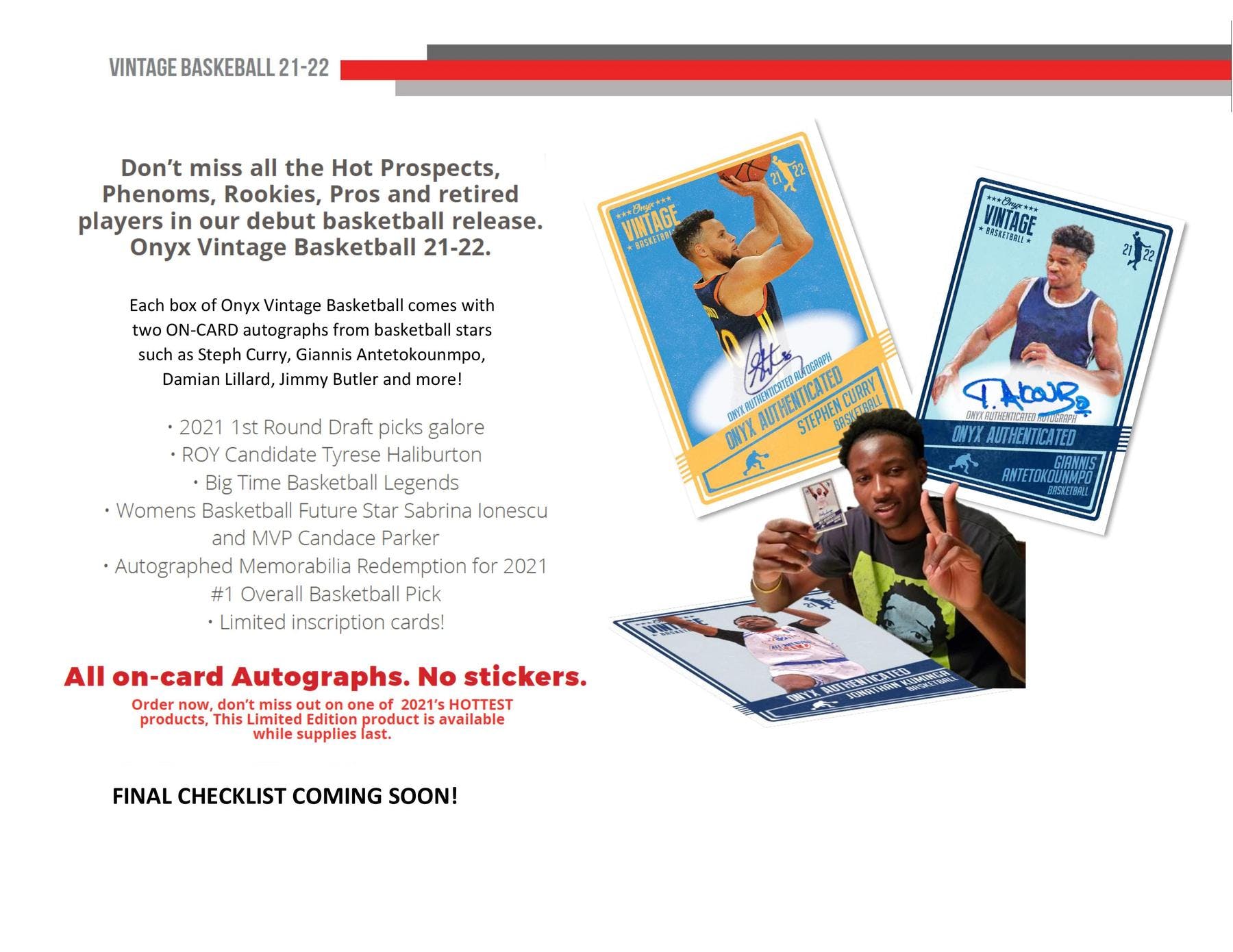 2021 - 22 Onyx Vintage Collection Basketball Box - Columbia Hobby - Sports Card Boxes - Toploaders - Card Savers