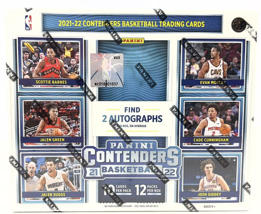 2021 - 22 Panini Contenders Basketball Hobby Box - Columbia Hobby - Sports Card Boxes - Toploaders - Card Savers