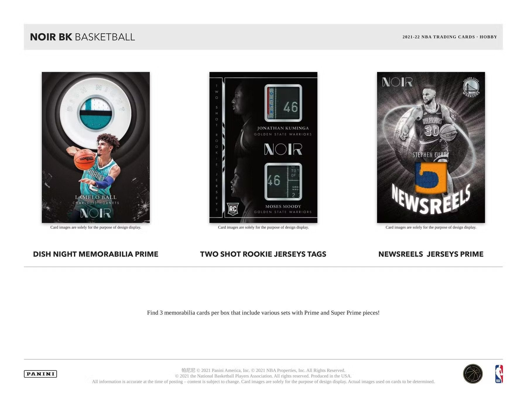 2021 - 22 Panini Noir Basketball Hobby Box - Columbia Hobby - Sports Card Boxes - Toploaders - Card Savers