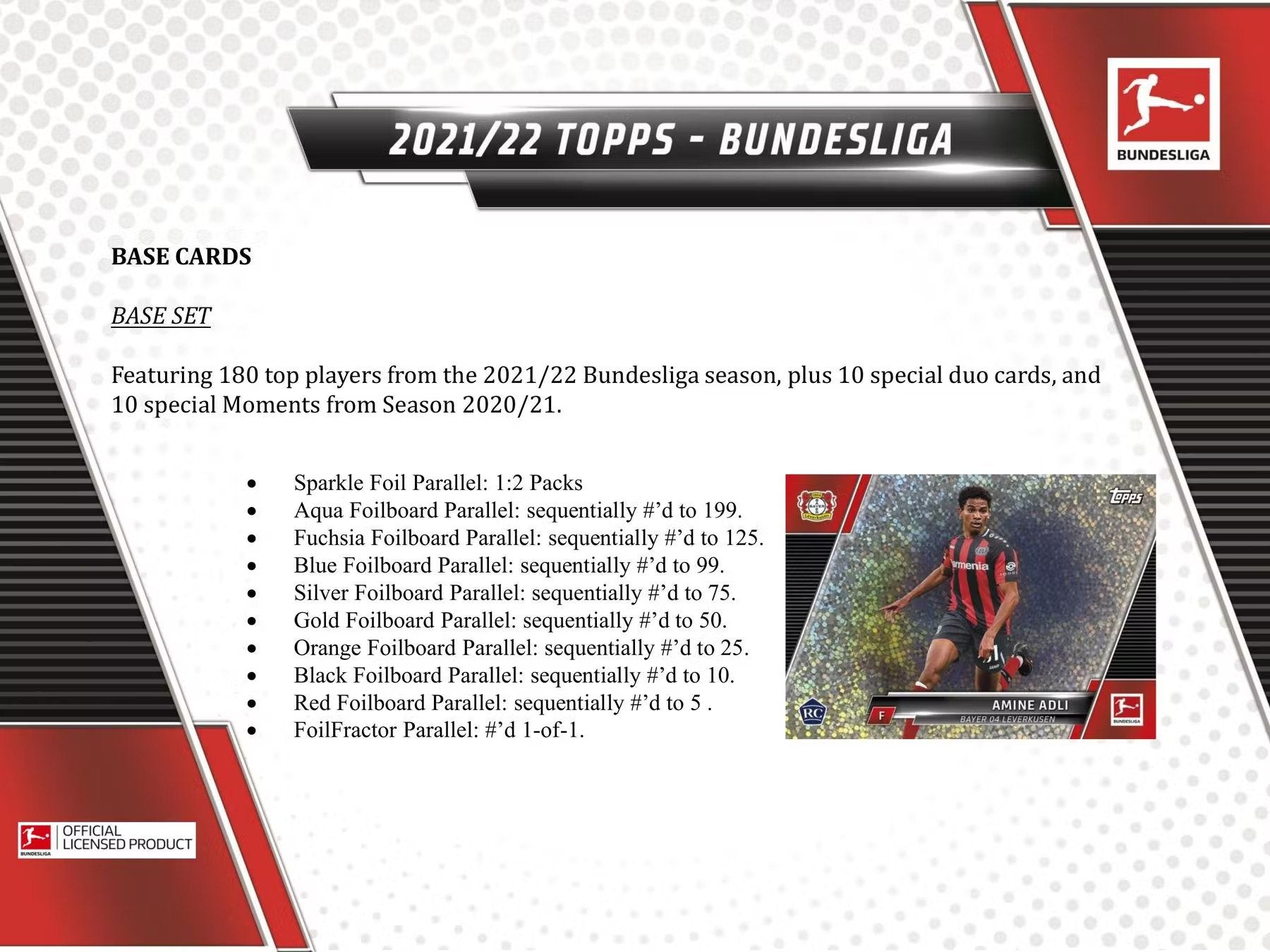 2021 - 22 Topps Bundesliga Soccer Hobby Box - Columbia Hobby - Sports Card Boxes - Toploaders - Card Savers