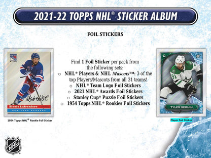 2021 - 22 Topps NHL Hockey Sticker Collection Box - Columbia Hobby - Sports Card Boxes - Toploaders - Card Savers