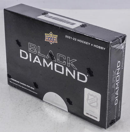 2021 - 22 Upper Deck Black Diamond Hockey Hobby Box - Columbia Hobby - Sports Card Boxes - Toploaders - Card Savers