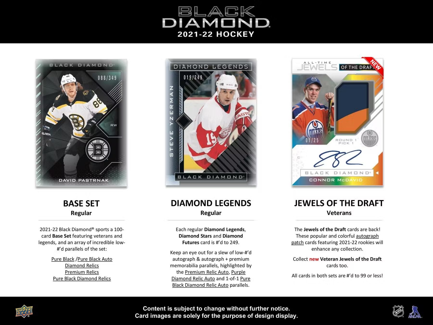 2021 - 22 Upper Deck Black Diamond Hockey Hobby Box - Columbia Hobby - Sports Card Boxes - Toploaders - Card Savers