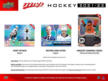 2021 - 22 Upper Deck MVP Hockey Box Set - Columbia Hobby - Sports Card Boxes - Toploaders - Card Savers