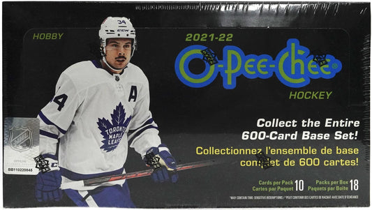 2021 - 22 Upper Deck O - Pee - Chee Hockey Hobby Box - Columbia Hobby - Sports Card Boxes - Toploaders - Card Savers