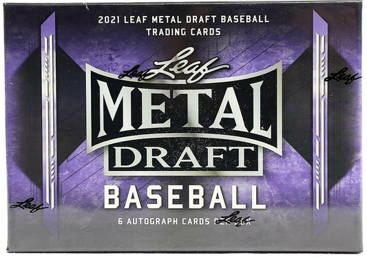 2021 Leaf Metal Draft Baseball Hobby Box - Columbia Hobby - Sports Card Boxes - Toploaders - Card Savers