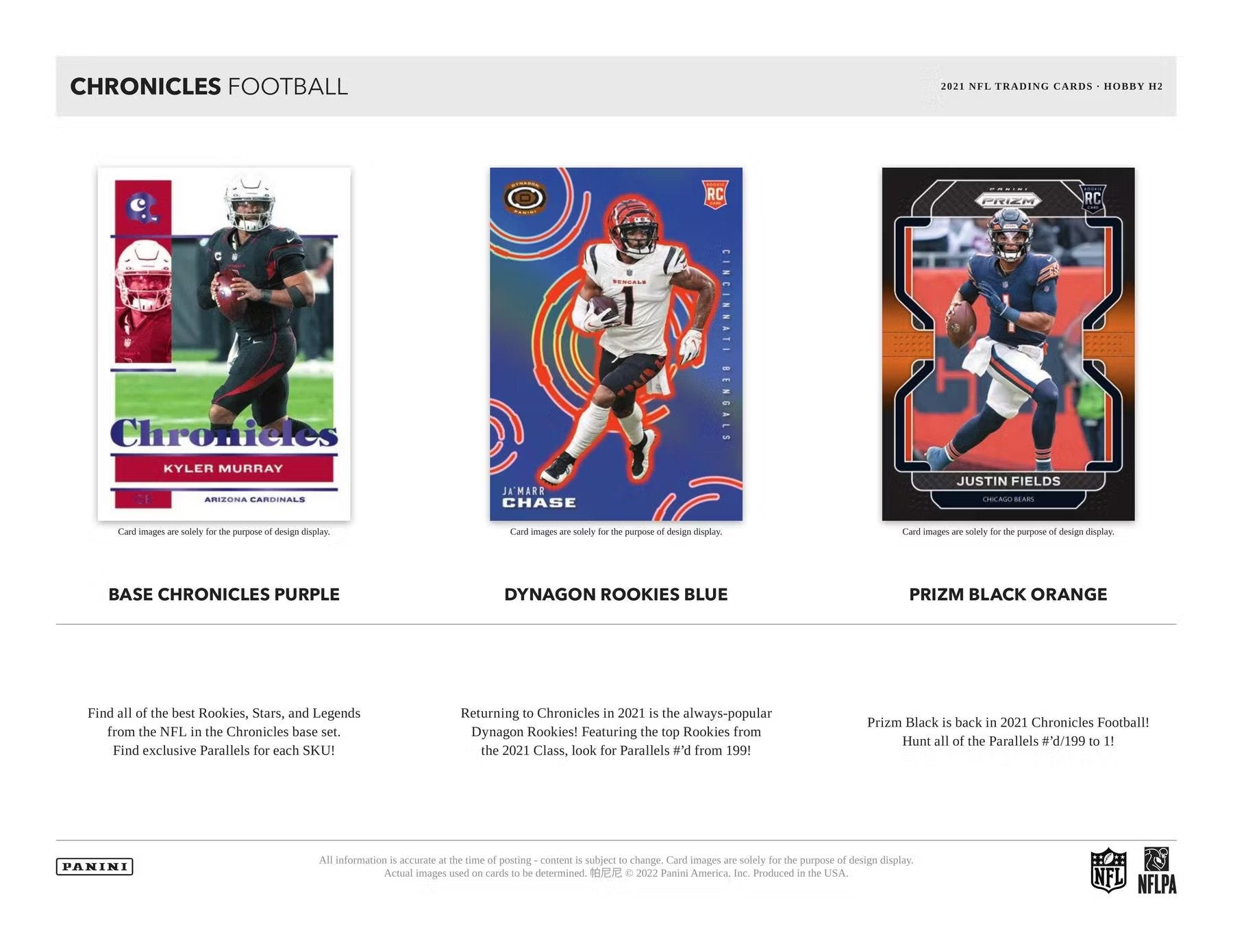 2021 Panini Chronicles Football H2 Box - Columbia Hobby - Sports Card Boxes - Toploaders - Card Savers