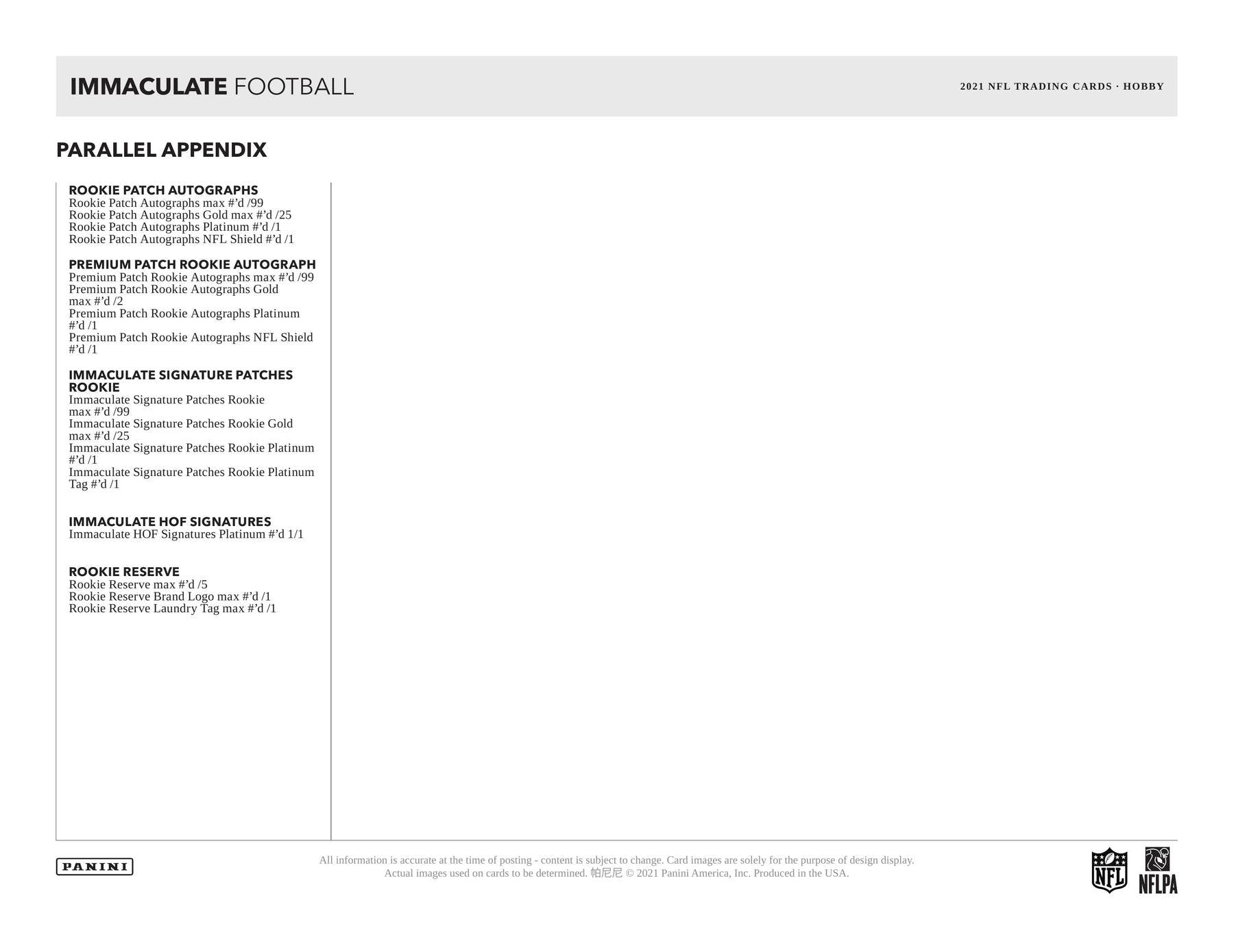 2021 Panini Immaculate Football Hobby Box - Columbia Hobby - Sports Card Boxes - Toploaders - Card Savers
