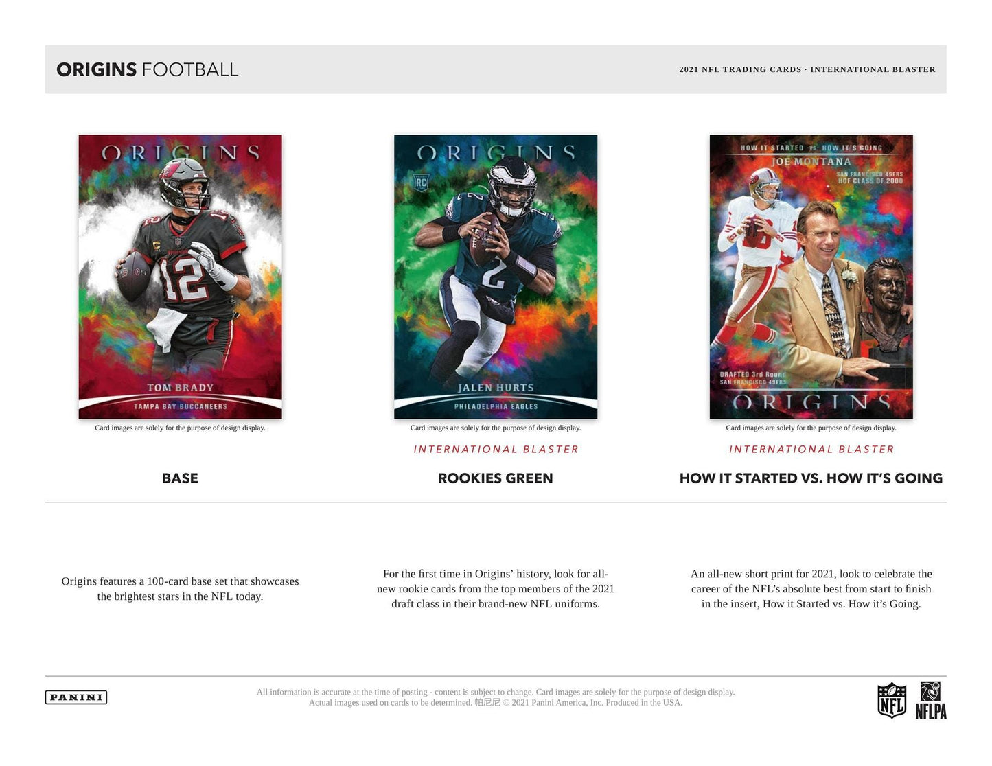 2021 Panini Origins Football International Blaster Box - Columbia Hobby - Sports Card Boxes - Toploaders - Card Savers
