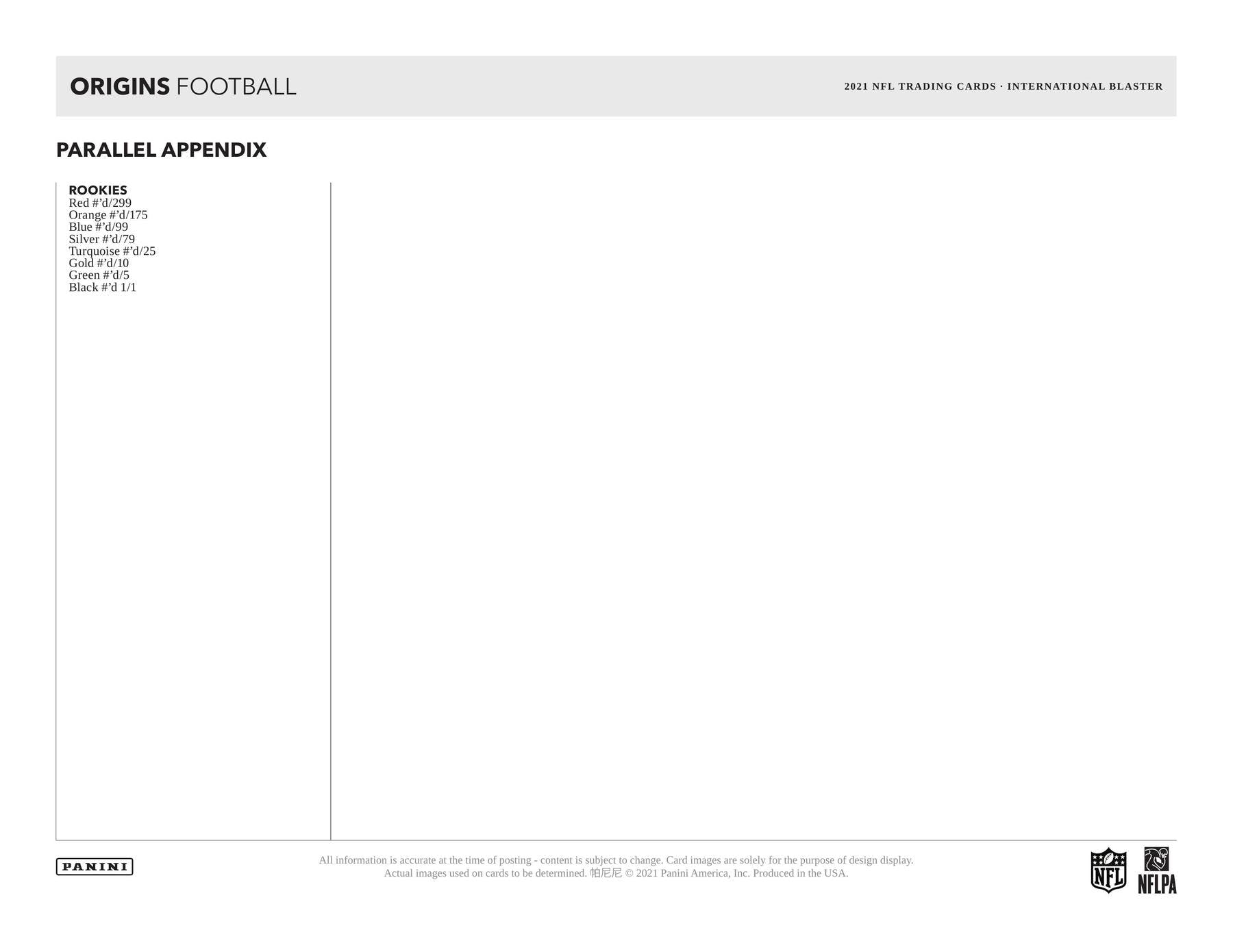2021 Panini Origins Football International Blaster Box - Columbia Hobby - Sports Card Boxes - Toploaders - Card Savers