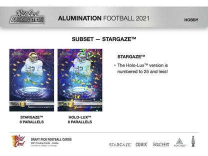 2021 Wild Card Alumination Football Hobby Box - Columbia Hobby - Sports Card Boxes - Toploaders - Card Savers
