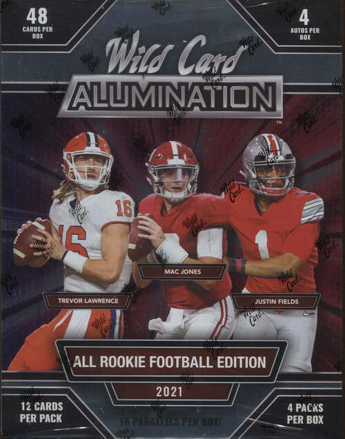 2021 Wild Card Alumination Football Hobby Box - Columbia Hobby - Sports Card Boxes - Toploaders - Card Savers