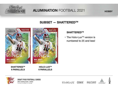 2021 Wild Card Alumination Football Hobby Box - Columbia Hobby - Sports Card Boxes - Toploaders - Card Savers