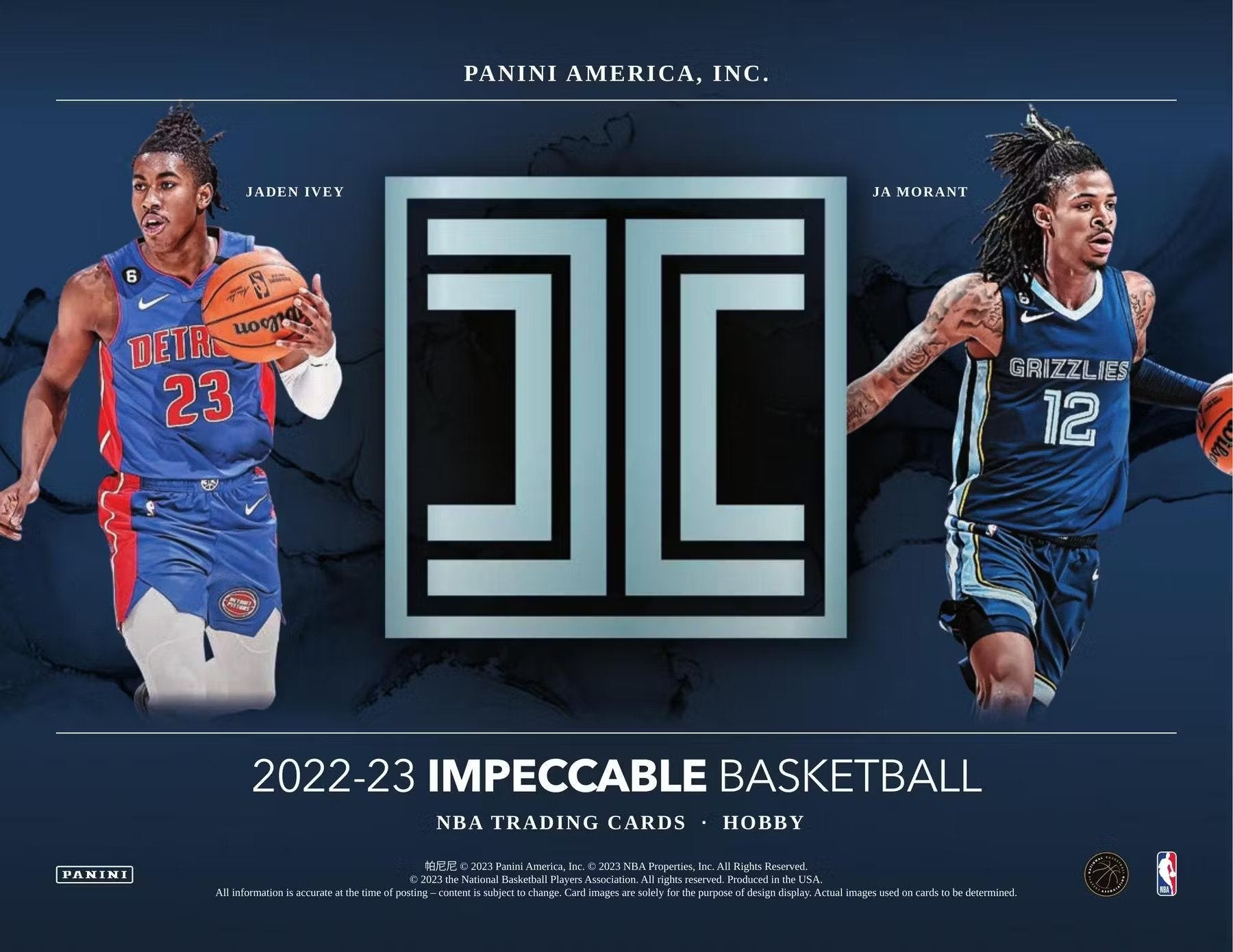 2022 - 23 Panini Impeccable NBA Basketball Hobby Box - Columbia Hobby - Sports Card Boxes - Toploaders - Card Savers