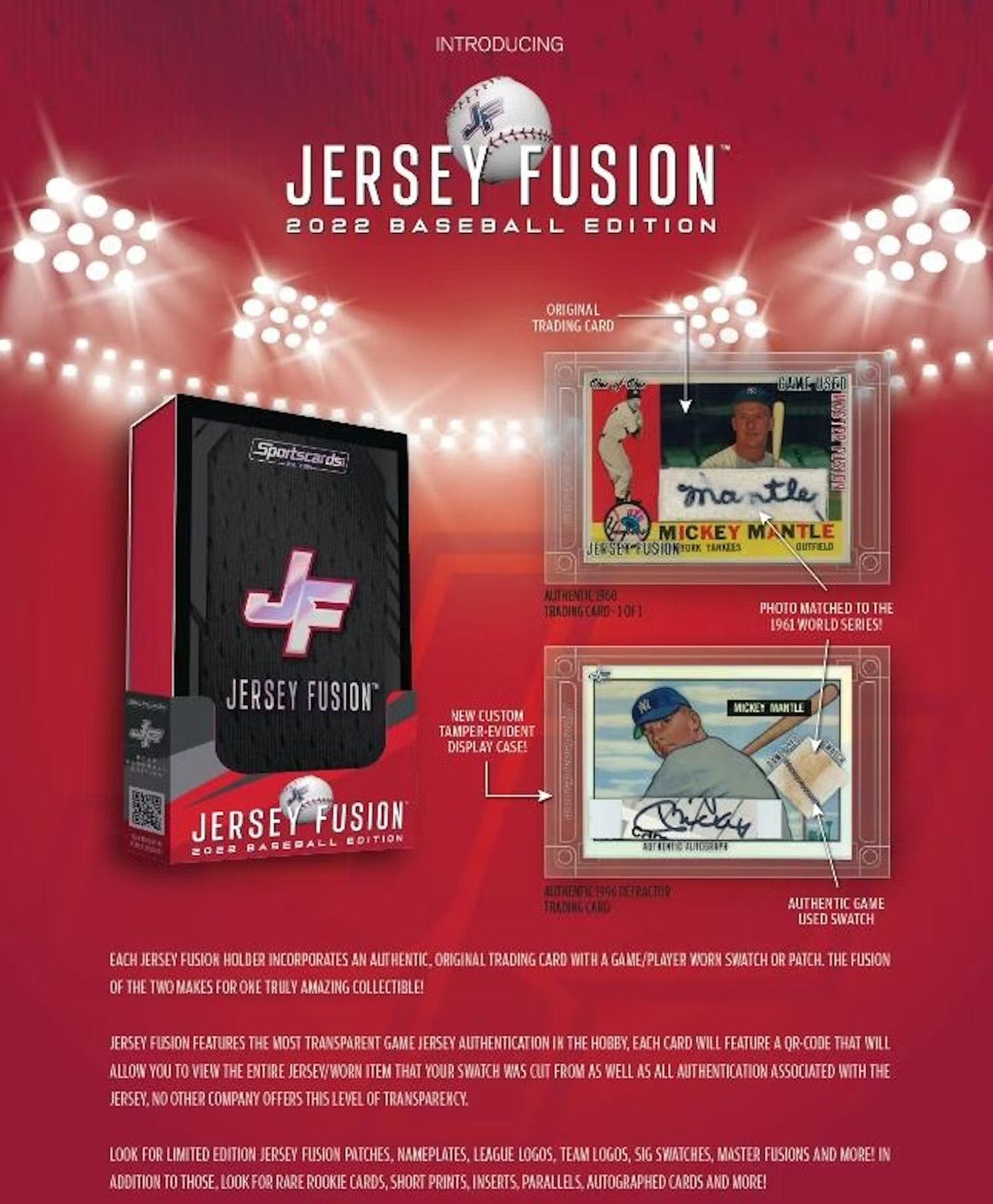 2022 Jersey Fusion Baseball Hobby Box - Columbia Hobby - Sports Card Boxes - Toploaders - Card Savers