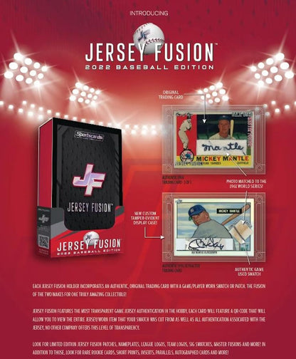 2022 Jersey Fusion Baseball Hobby Box - Columbia Hobby - Sports Card Boxes - Toploaders - Card Savers