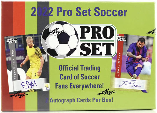 2022 Leaf Pro Set Soccer Hobby Box - Columbia Hobby - Sports Card Boxes - Toploaders - Card Savers