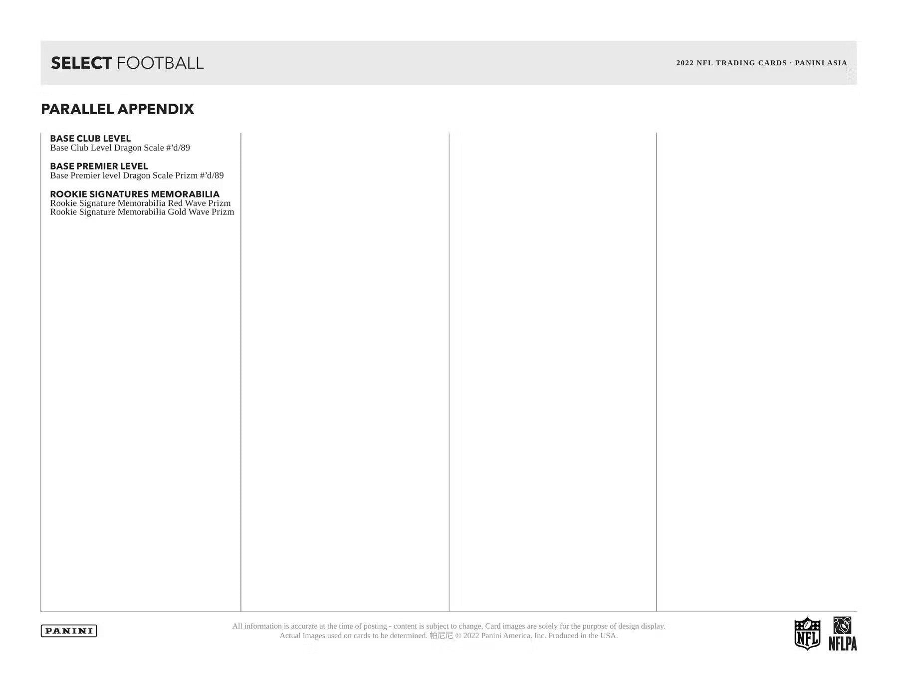 2022 Panini Select Football Asia Tmall Box - Columbia Hobby - Sports Card Boxes - Toploaders - Card Savers