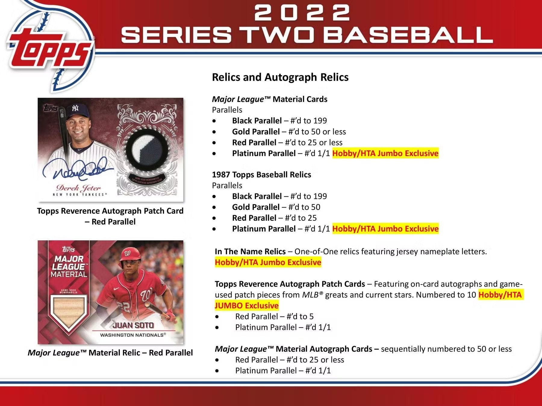 2022 Topps Series 2 Baseball Jumbo Box - Columbia Hobby - Sports Card Boxes - Toploaders - Card Savers