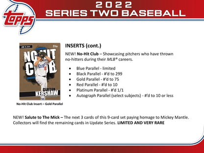 2022 Topps Series 2 Baseball Jumbo Box - Columbia Hobby - Sports Card Boxes - Toploaders - Card Savers