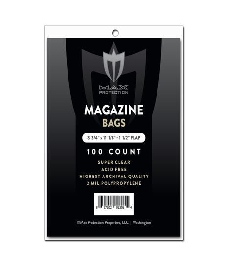 Ultra Clear Premium Magazine Bags - 100ct Pack | Columbia Sports Cards & More.