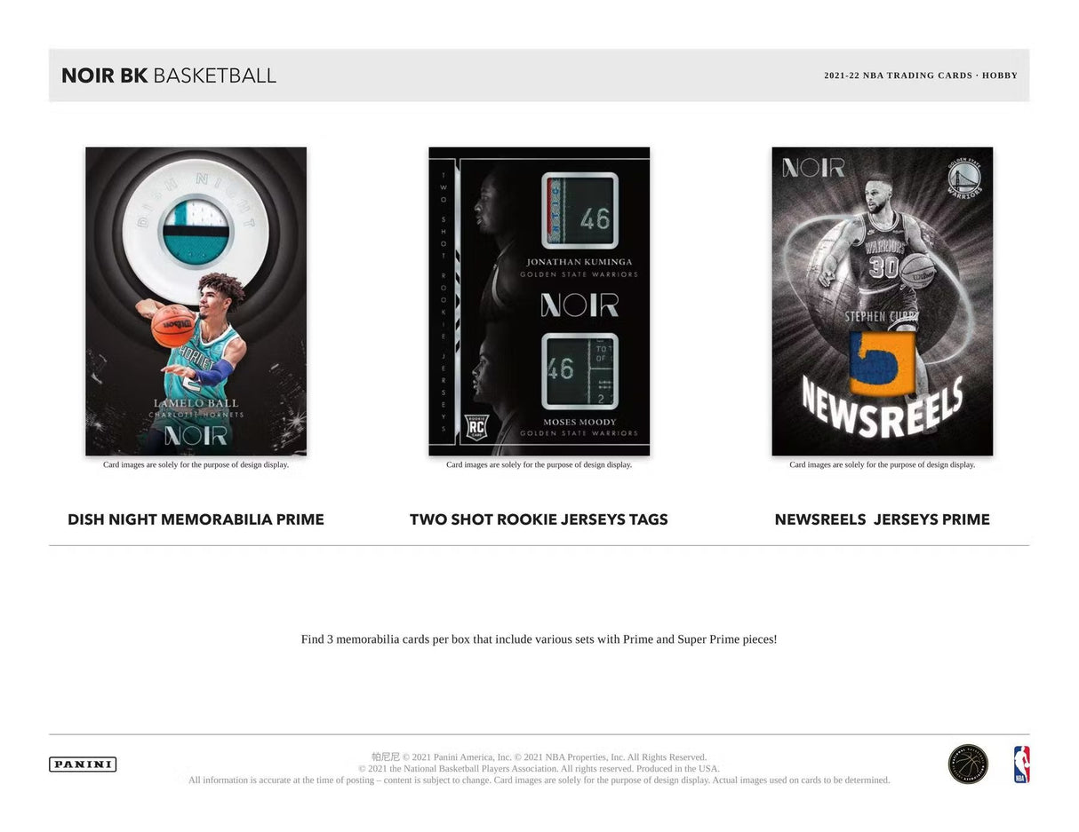 2021-22 Panini Noir Basketball Hobby Box
